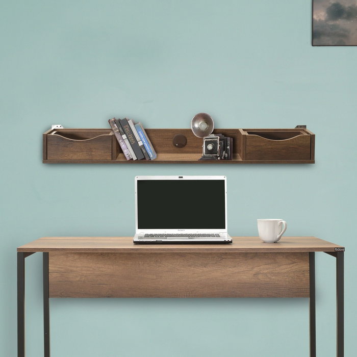 Hanah Home Estantería de Pared Nogal Cmu-902-Oo-1 Hanah Home Estantería de Pared Nogal Cmu-902-Oo-1